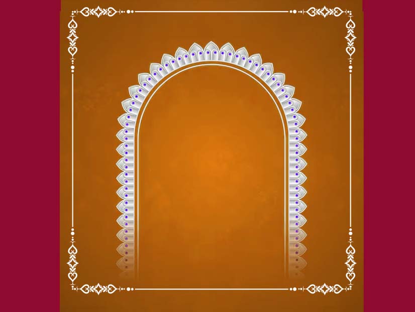 Navratri  puja frame template free download